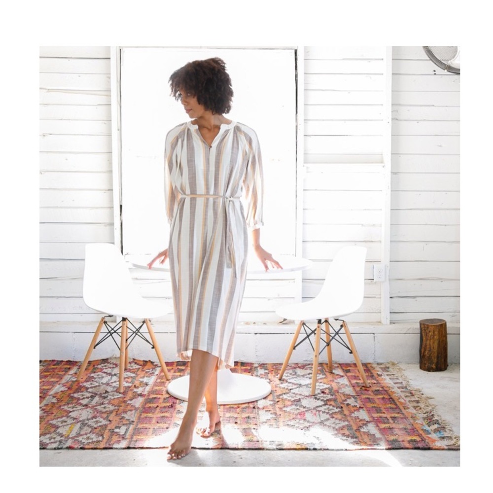 Longway Ginny Dress in 70's Stripe